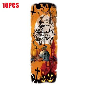 

10pcs Masquerade Portable Full Arm Tattoo Sticker Temporary Halloween Party Body Decoration Kids Adults Easy Apply Gift