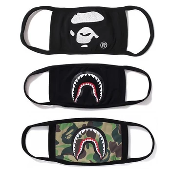 

New Style Shark Mouth Face Mask Riding Windshield Face Mask Fashion Camouflage Mouth-muffle Dustproof Respirator Mouth Mask