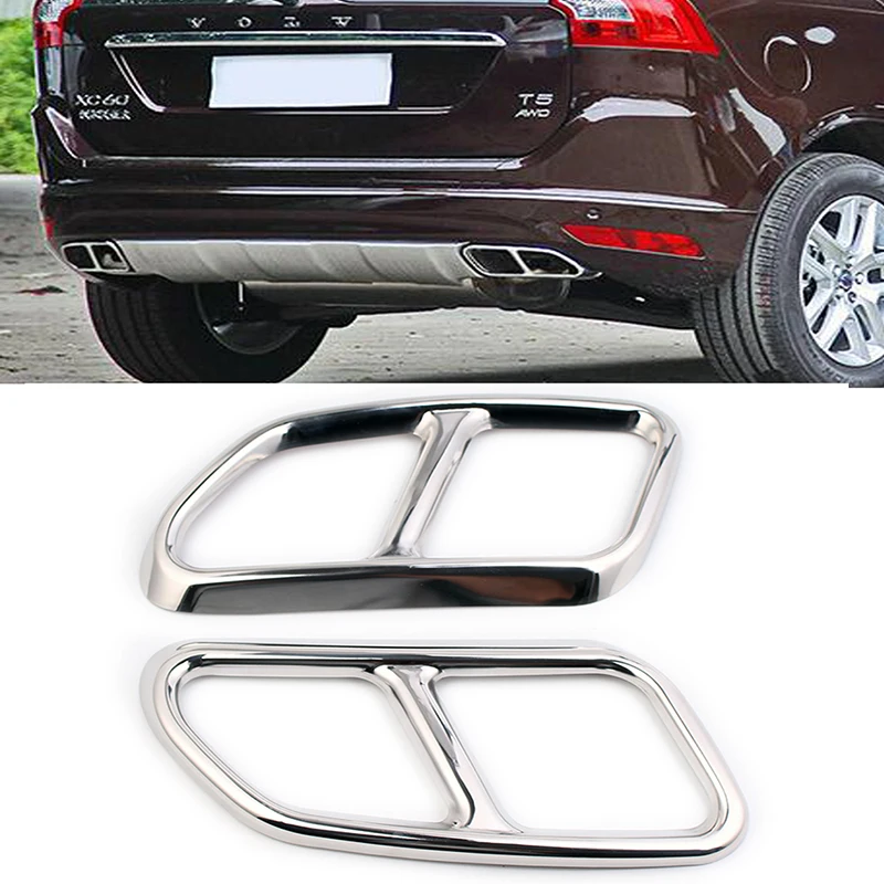 Для Volvo XC60 2014-2017 автомобильный Стайлинг Rline задняя горловина выхлопная труба