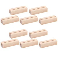 Wooden Card Holder Desk Accessory Business Slot Photo Stand Picture Frame Memo Holder Table Number Display Restaurant Menu 1