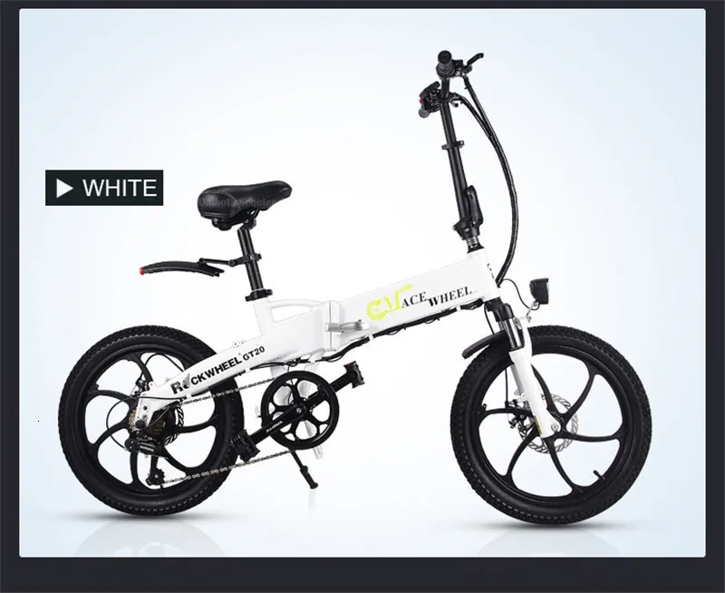 New 20 Inch Electric Bike Bicycle Folding Two Wheels Electric Bikes 7.8AH 48V 350W Adults Electric E Scooter 70KM  (29)