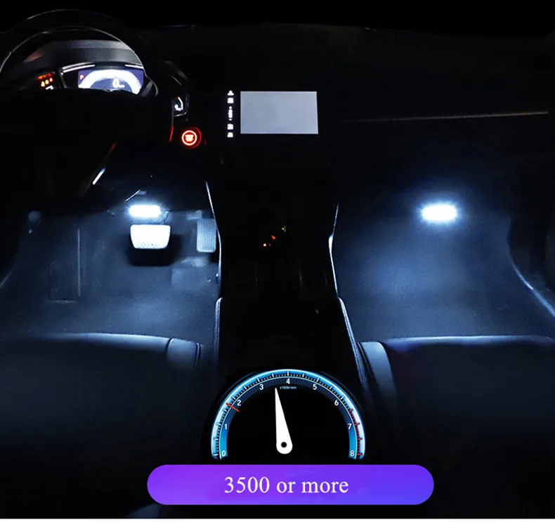 Новые роскошные запчасти автомобиля авто светодиодные лампы RGB Цвета 12V светодиодный декоративный пол светильник для Honda Civic аксессуары для интерьера
