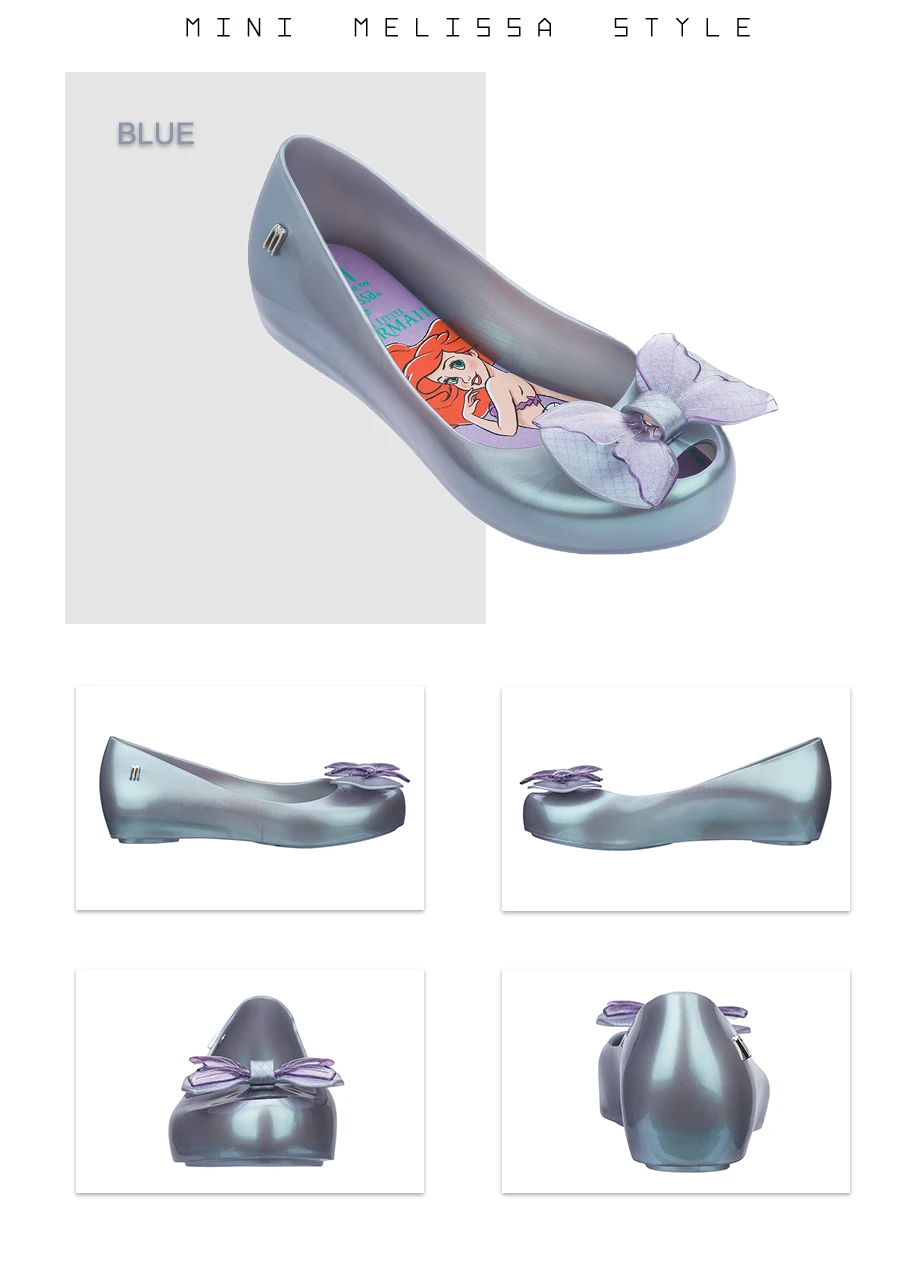 Новые мини Melissa прозрачные сандалии для девочек, прозрачные сандалии русалки для больших мальчиков, детская обувь принцессы, нескользящая обувь melissa