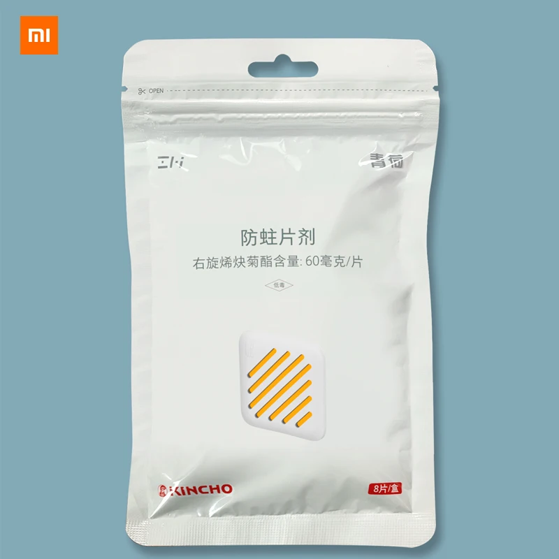 8 шт./кор. Xiaomi Youpin Mothproof таблетки обезвоживания безопасный аромат-бесплатно 12 месяцев долговечный экологически чистый - Цвет: 8pcs in the bag