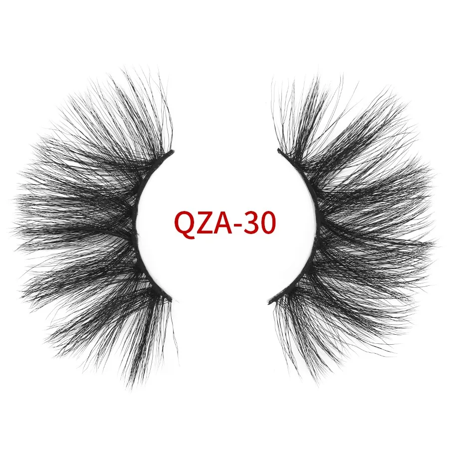 QZA-30 Eyewin 25 мм накладные ресницы длинные 3D накладные ресницы из норки ресницы большие драматические объемные ресницы для сопротивления королевы Экстра длины ресниц - Цвет: QZA-30