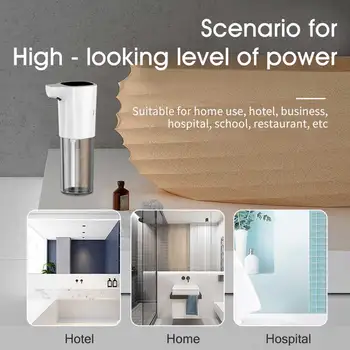 

Infrared Induction Kitchen Battery Operated Automatic Soap Dispenser Hotel ABS Waterproof Bathroom Touch Free Office Countertop