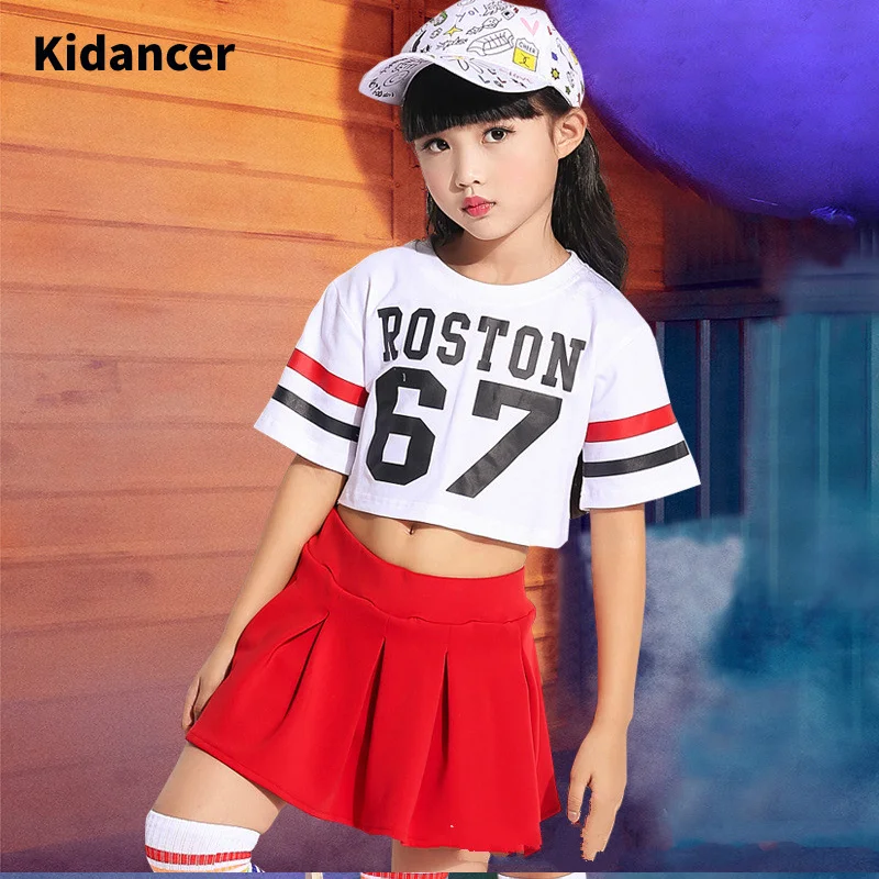 Детский костюм для танца живота комплект из 2 предметов короткая футболка и юбка