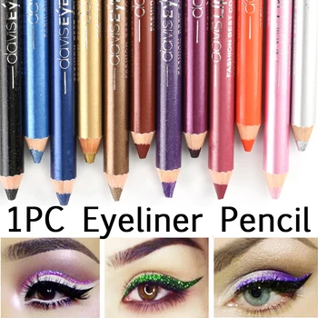 

12 Colors Durable Highlighter Waterproof Sweatproof Eyeshadow Pen Pigment Pen Fashion Women Eyeliner Pencil Cosmetic