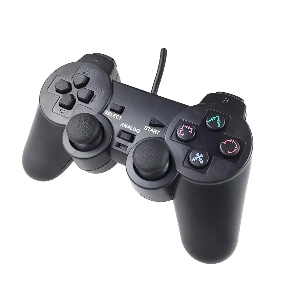 Проводной пульт управления PS2 для консоли Playstation2 Dualshock2 встроенный двойной