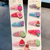 1Set Girls Cute Cartoon Animal Fruit Colorfur Hairpins Children Sweet Hair Clip Barrettes Headband Kids Fashion Hair Accessories ► Photo 2/6