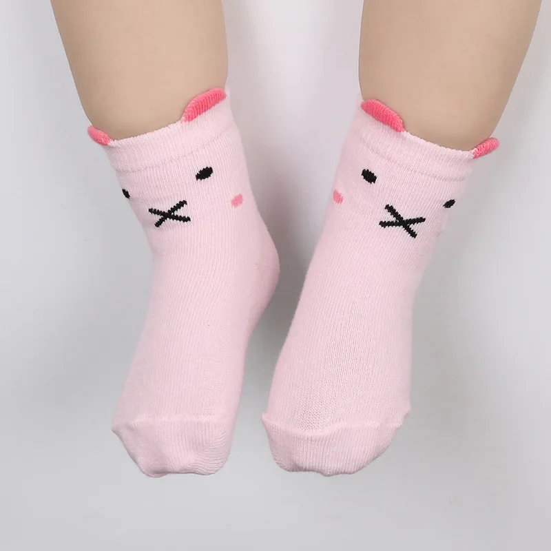Korean-style Spring And Autumn New Style Children's Socks Men And Women Baby Cartoon Short Socks Peas Eye Puppy Socks Infants Sl