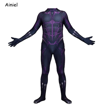 

Black Panther Ainiel T'Challa Cosplay Costumes Lycra Spandex Bodysuit Suit Zentai Jumpsuits Halloween costumes for Adult Kids