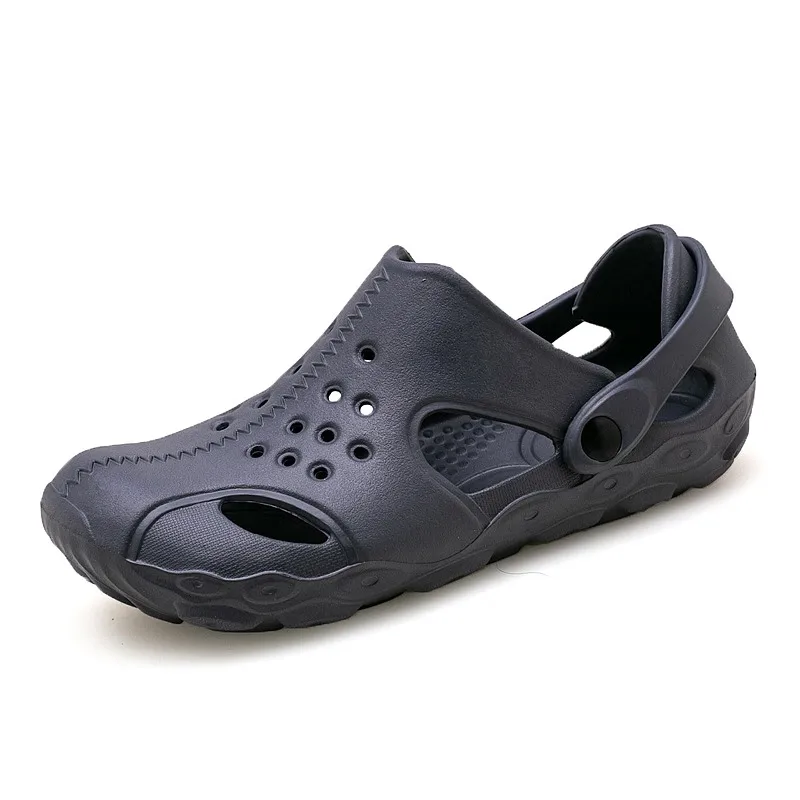 2021 Summer Beach Slippers Casual Slides Men Sea Clogs Sandals Mules Flip Flops Boy Flat Platform Shoes Light Soft Masculina