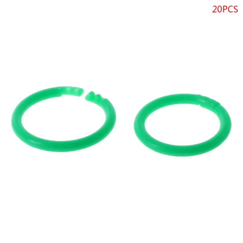 20x креативный пластиковый круг, многофункциональное кольцо-скоросшиватель для рукоделия, скрапбукинга, альбома, офиса, L41E