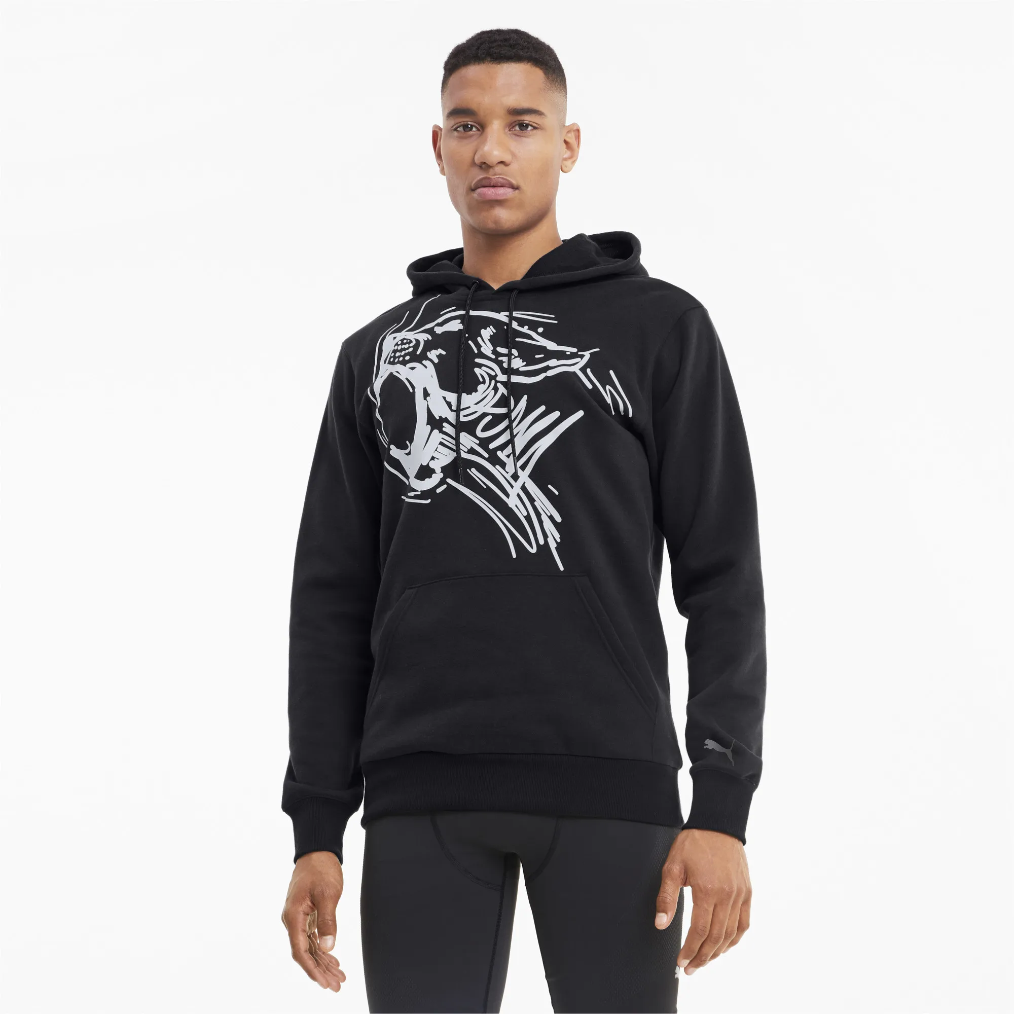 Sweatshirt PUMA Performance Graphic Hoodie Men's Hoodies Sweatshirts male  clothing sportswear sport пума cougar Puma puma - AliExpress