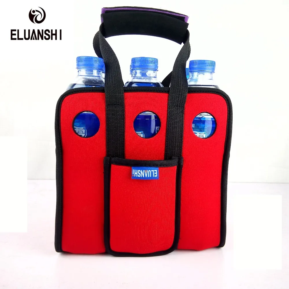 Cooler Bag Neoprene 6 Beer Can Outdoor Ice Gel Picnic Wine Box Chillers Frozen Bag Lunch Bottle Water