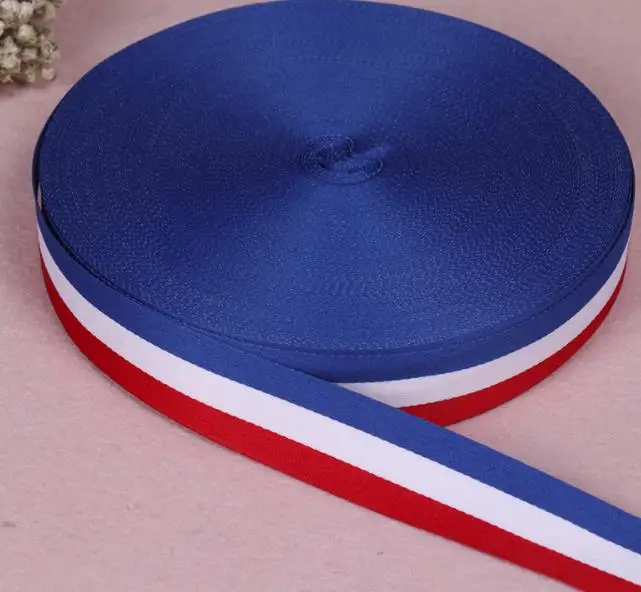 Grosgrain Ribbon 3M 1-4Cm Three Color Blue White Red Symbo France for Fresh Flower Bunch Bouquet Gifts Boxes Packing Decoration ribbon decoration