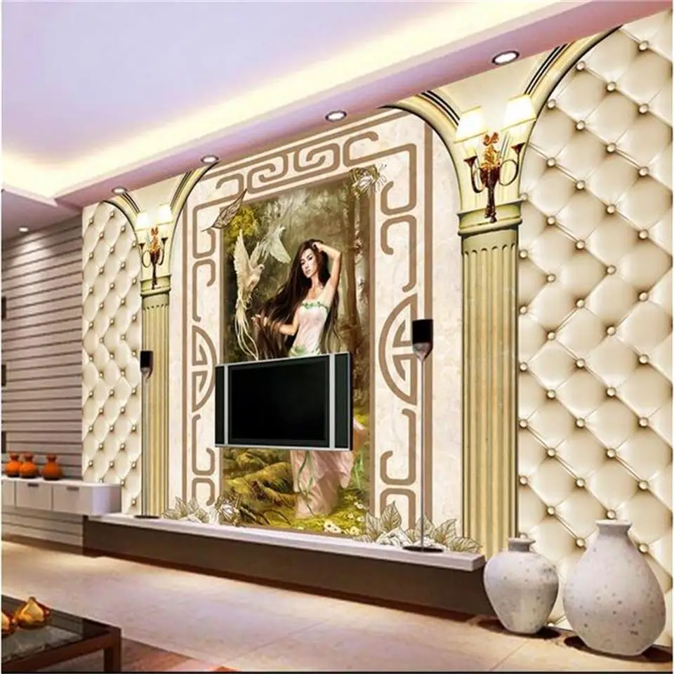 Настенные обои по индивидуальному размеру римские столбы мягкий упакованный