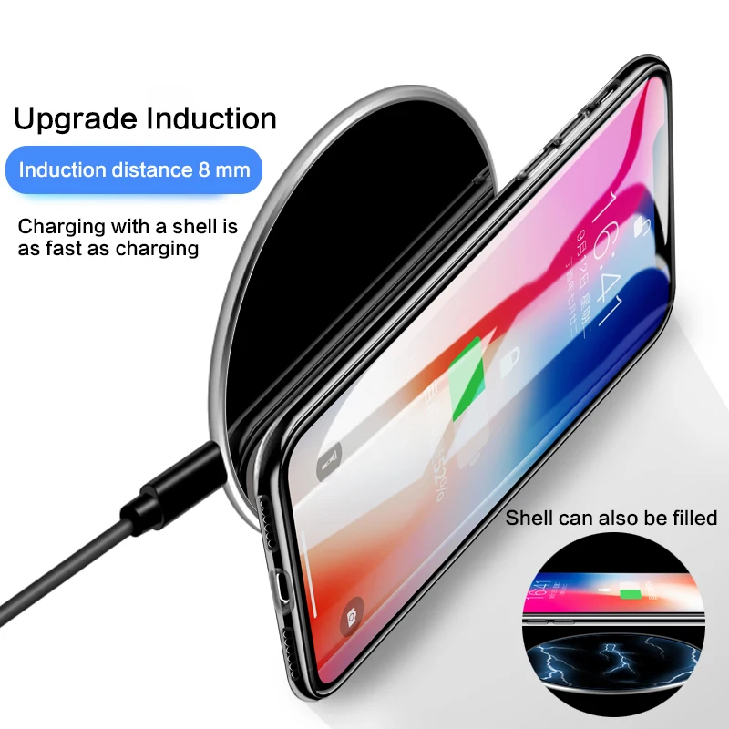 Goldfox Qi Беспроводное зарядное устройство для samsung s10 iPhone 11 pro 15 Вт быстрая Беспроводная зарядная площадка для Xiaomi Mi 9 портативное зарядное устройство для телефона