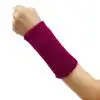Purple Новые хлопчатобумажные браслеты повязки на запястье Sweatbands Sweatband для спорта тенниса спорта на открытом воздухе мягкие и удобные абсорбирующие - Цвет: Purple