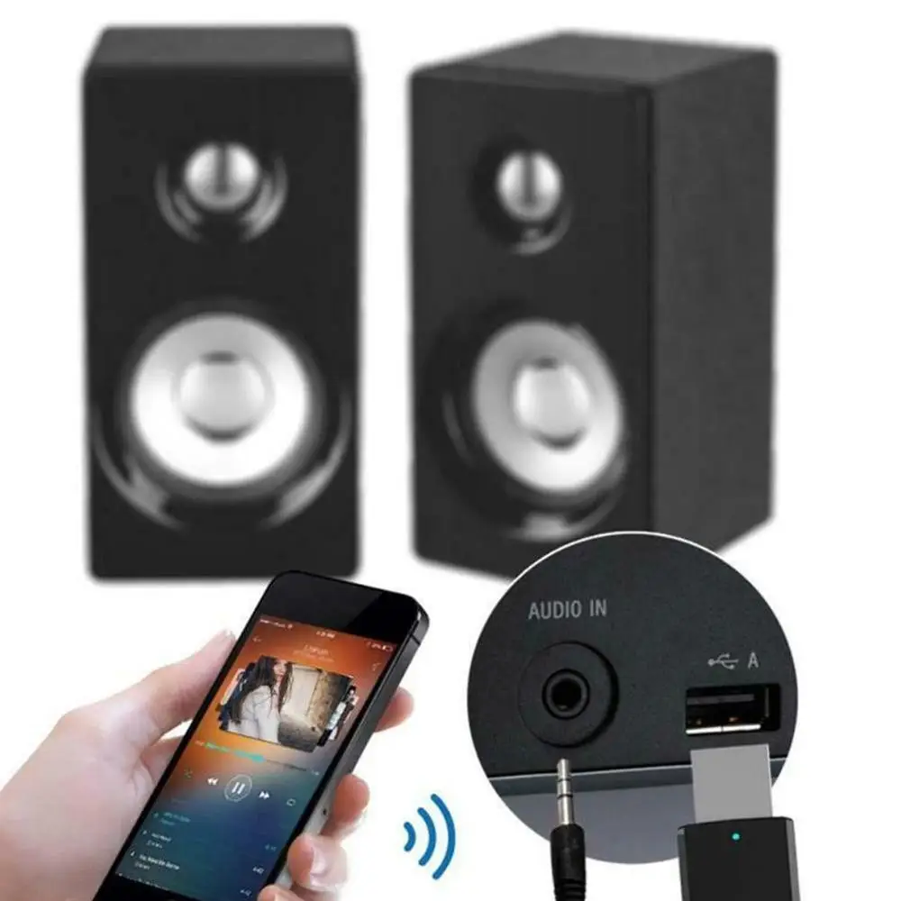 Bluetooth 5,0 аудио приемник передатчик мини стерео беспроводной 3,5 мм Bluetooth AUX Jack USB автомобильный ПК RCA комплект для ТВ адаптер O1L7