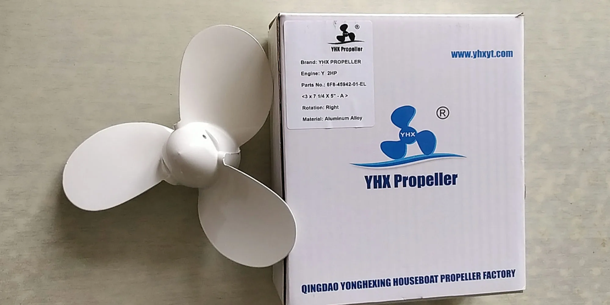 Marine Propeller Aluminum for Yamaha Honda 2.0HP 2HP 2.5HP Outboard Motor Parts 7 1/4 X 5-A