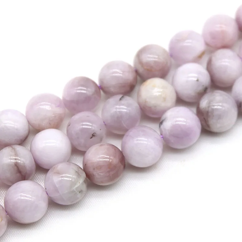 

Top Natural Purple Jades Stone Beads Loose Round Spacer Beads For Jewelry Making DIY Necklace Bracelet 15'' Strand 6/8/10mm