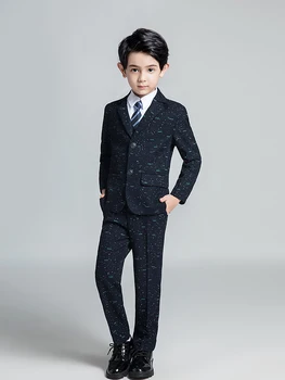 

YuanLu Boys Suits For Wedding Party Piano 5PCS Blazer Jackets Formal Prom Kids Costum Suit For Boy Children Clothes