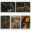 Vintage Classic Rock Reggae Wailing Wailers Bob Marley Poster Retro Kraft Paper Bar Cafe Home Decor Wall Sticker  ► Photo 1/6