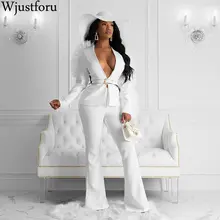 Wjustforu Новое поступление женский темперамент Модный Дикий костюм высокое качество тонкие брюки удобные толстые трендовые уличные офисные костюмы