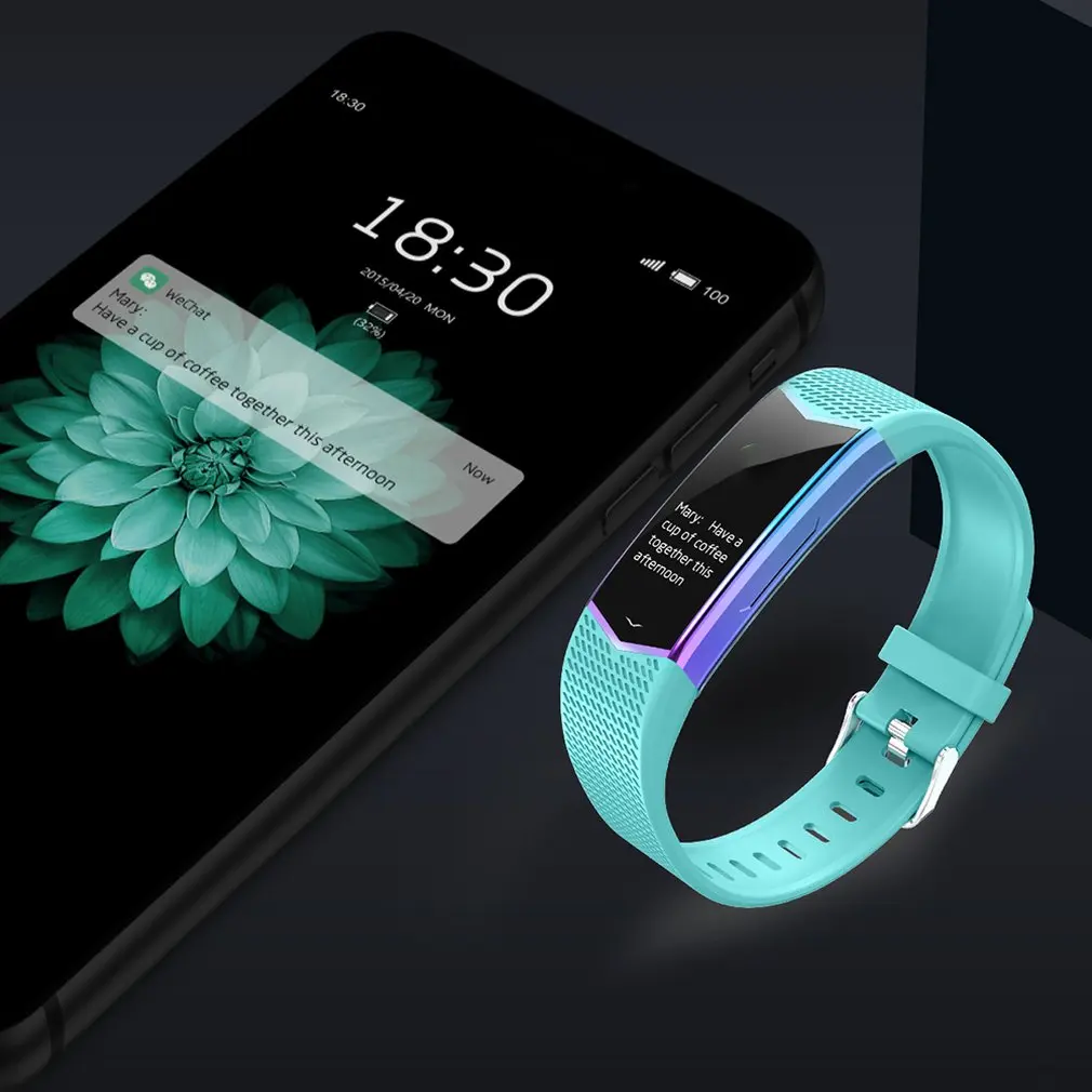 Lv08 Smart Bracelet Fitness Tracker Wristband Blood Pressure Heart Rate Monitor With Pedometer Sport Band for Men Women watch