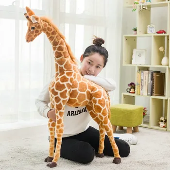 

1pc 60-120cm Simulation Cute Plush Giraffe Toys Cute Stuffed Animal Dolls Soft Giraffe Doll High Quality Birthday Gift Kids Toy