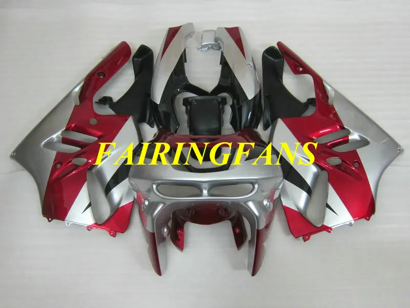 

Motorcycle Fairing Body kit for KAWASAKI Ninja ZX9R 94 95 96 97 ZX 9R 1994 1997 Red silver Fairings bodywork+gifts KI02