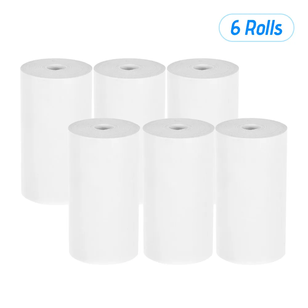 

6 Rolls Thermal Receipt Paper Roll 57*30mm (2.17*1.18in) Bill Ticket Printing for Cash Register POS Receipt Printer