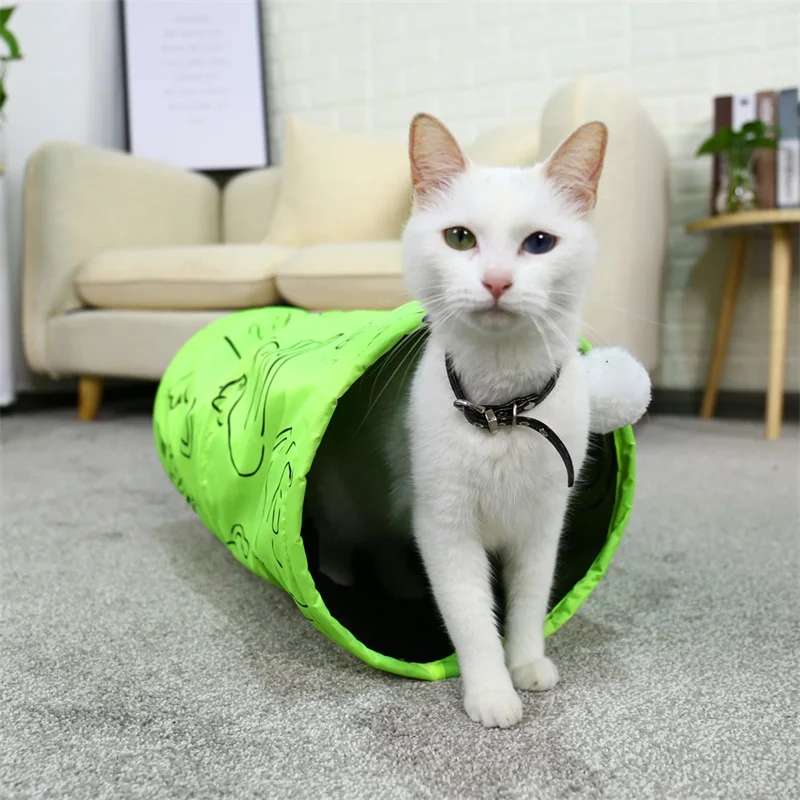7 Kinds Pet Cat Tunnel Toys Cat Play Tunnel Crinkle With Ball Kitten