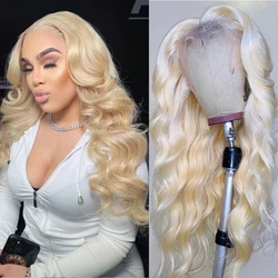 613 Human Hair Lace Frontal Wigs Body Wave Wig Honey Blonde Human Hair Wig 13x4 Lace Front Wigs For Black Women Peruvian Hair
