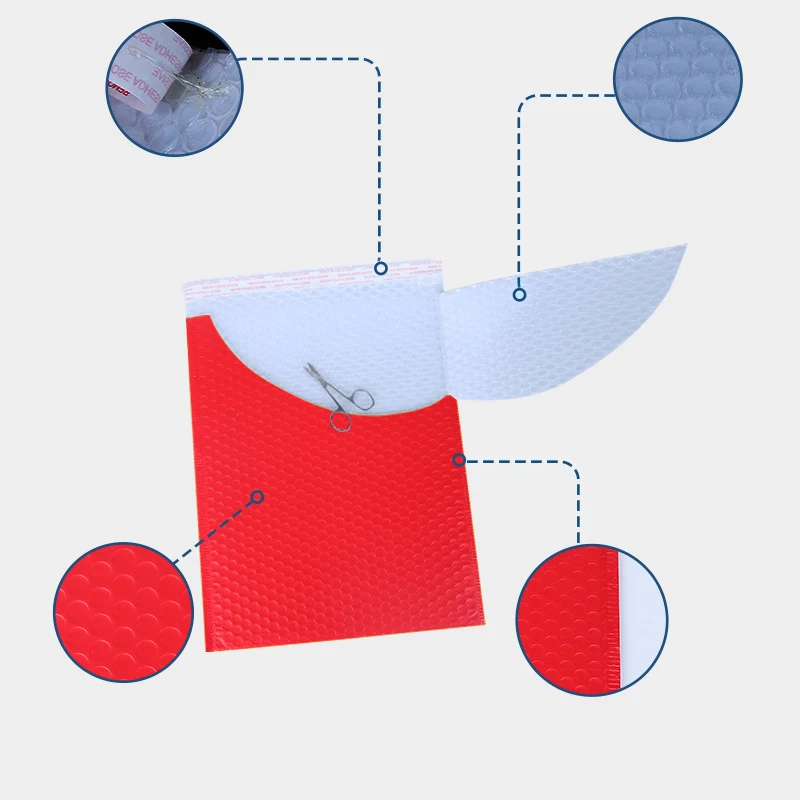 10 шт. 28x37+ 4 см пластиковая красная пузырчатая отправка почтовых посылок конверты Эксклюзивные сумки уплотнения пузырьковый конверт Подарочная сумка водонепроницаемый почтовый мешок