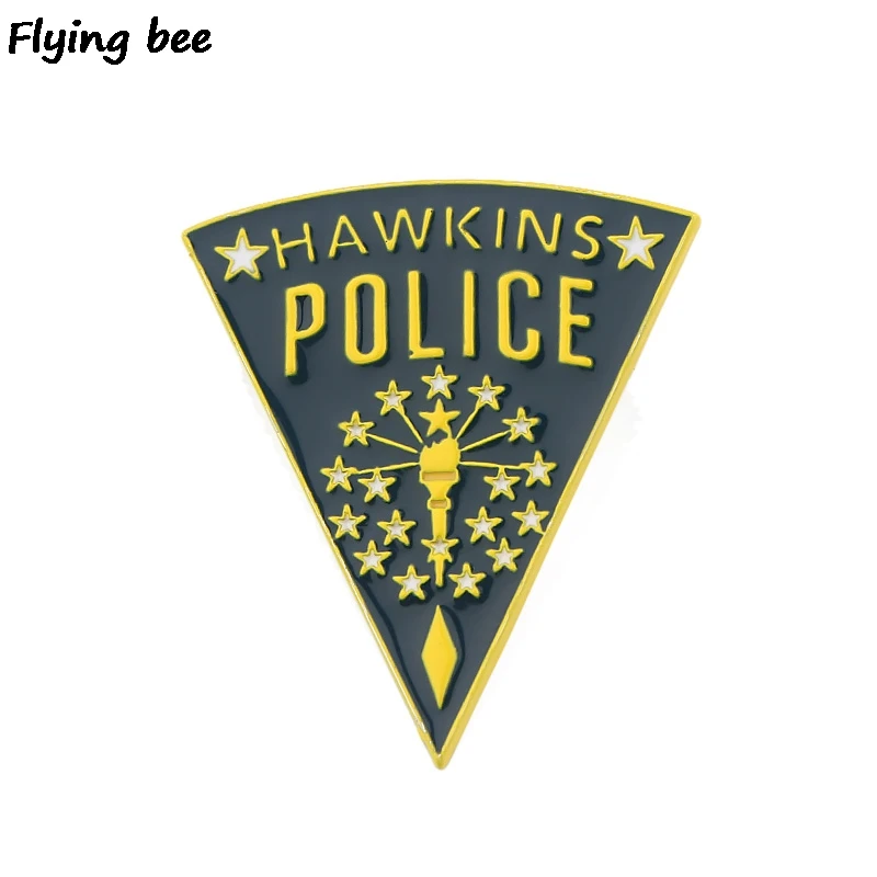 

Flyingbee Stranger Things Pin Metal Brooch and Pin Women and men Enamel Pins Badges Lapel pin Badge for Clothes X0511