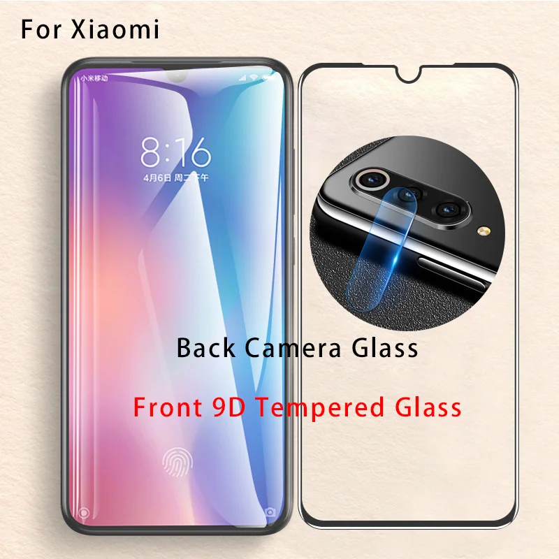 Закаленное стекло для камеры Xiaomi mi 9 9T Pro, Защита экрана для mi 8 SE Lite 9D, Защитное стекло для объектива телефона mi Play F1