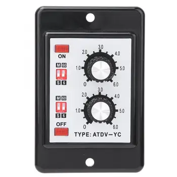 

On Off Twin Timer Relay Knob Control Time Switch ATDV-YC 6S-60M relay board High Quality
