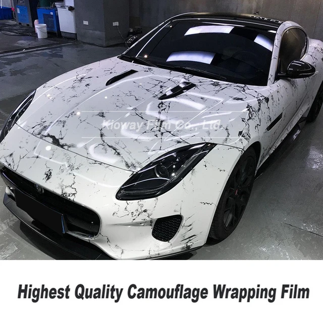 Highest quality Raw material high definition Camo wrapping film Roll Car  Styling Sticker Marble Camo Wrapping Film Foil for car - AliExpress