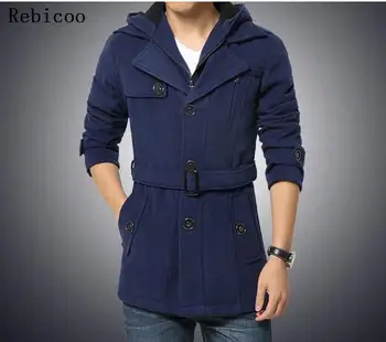 

Rebicoo New Men's Casual Jackets Multi-pocket Mandarin Collar Men Coat Fashion Comfortable Mens Jackets S~4XL
