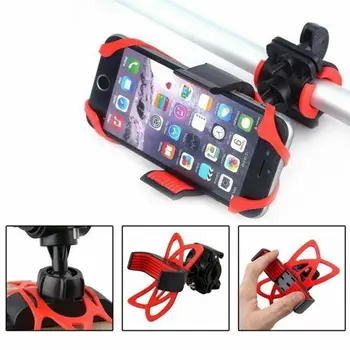 

Bicycle Motorcycle Phone Holder MTB Handlebar Mount Bracket 360 Rotation Cellphone Holder Bracket