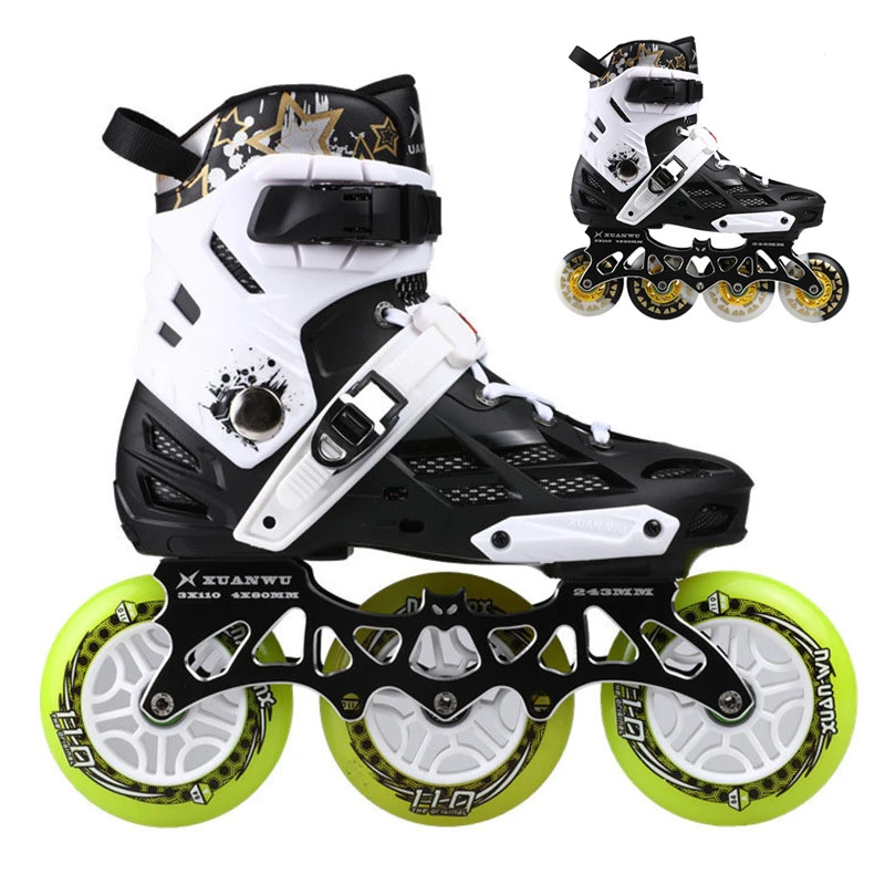3 Wheel / 4 Wheels Inline Skates Xuanwu Roller Slalom Skate Convert To Inline Speed Skates Frame