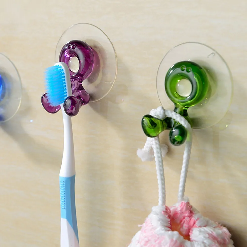 New Fashion Home Bathroom Toothbrush Suction Holder Rack Wall Mount Hang Stand Sets Cup Tooth Brush Container | Дом и сад