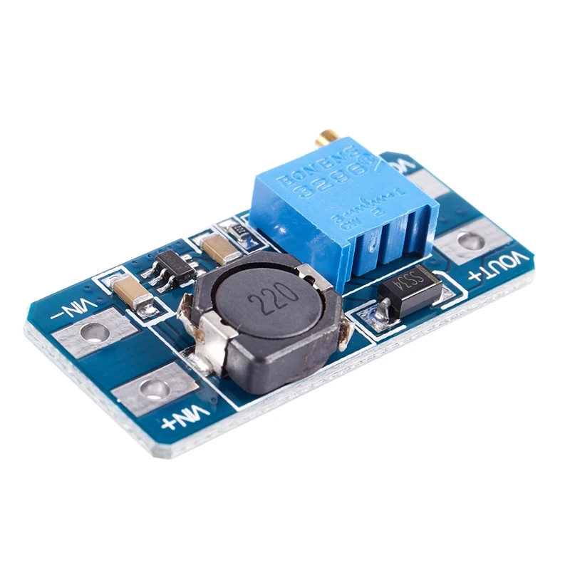 2 шт MT3608 DC-DC регулируемый Повышающий Модуль преобразователя питания для Arduino и многое другое