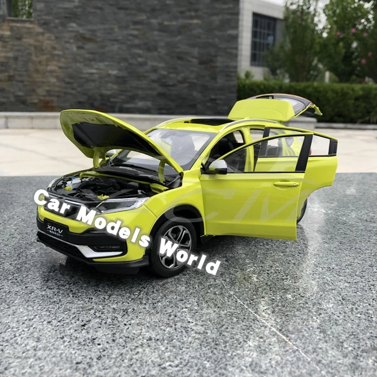 Литая под давлением модель автомобиля для нового XRV XR-V Sport Turbo 1:18(желтый)+ маленький подарок