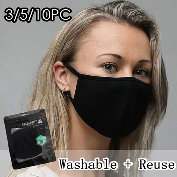 

Printed Masks 1PC Anti-dust Reusable Washable Mouth Face Masks Mouth Cover Dustproof Respirator Protection Face Mouth Mask #