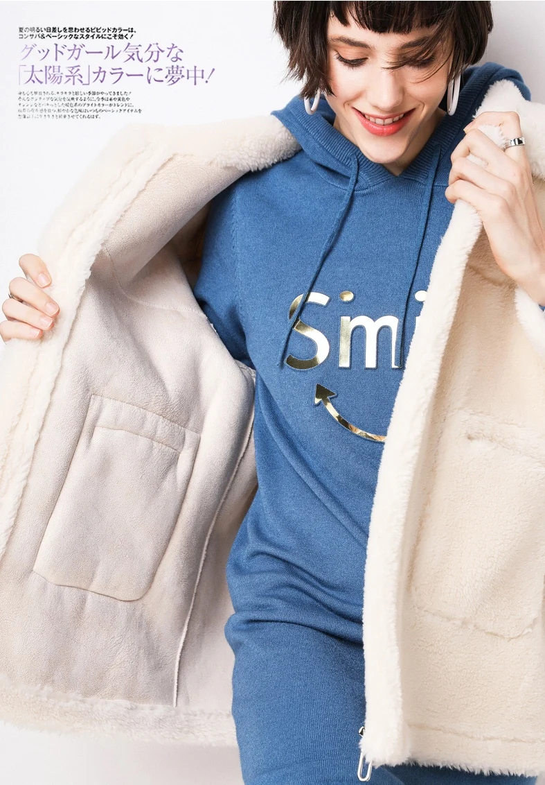 High Quality New Style Cold Resistant Artifact Deep Winter Women Female Fur Wool Coat Warm Fashion Loose Soft Big Size Thick
