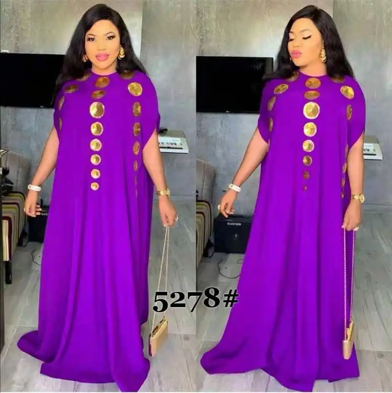 Length 152 CM African Women's Dashiki Fashion Stretch Sequins Embroidery Super Loose Long Dress Free Size | Тематическая одежда